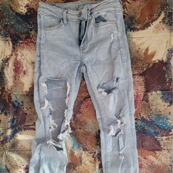 American Eagle Women's High Rise Jegging Next Level Stretch Jeans Size 6 - Picture 1 of 14